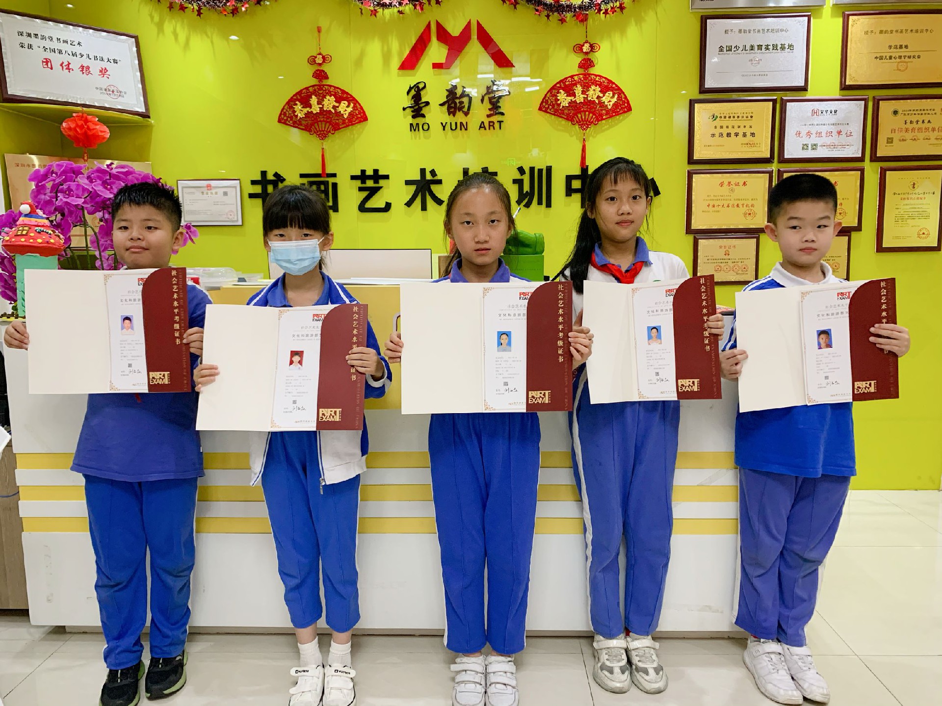 恭喜糖心的宝贝们在2020年举行的美术书法考级中取得优异成绩